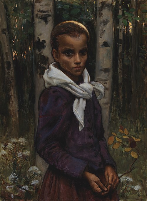 A Study of a Girl, 1895, Akseli Gallen-Kallela