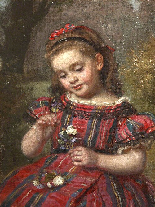 Mamma's Birthday, 1874, Ernest Gustave Girardot