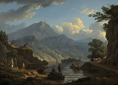 Landscape with Tourists at Loch Katrine, 1815, John Knox