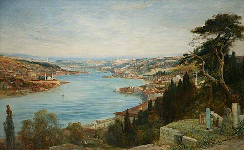 Constantinople and the Golden Horn from Eyoub, , John MacWhirter