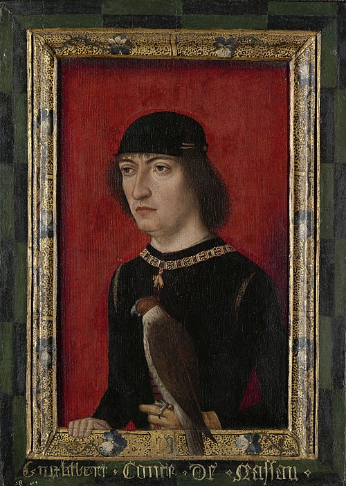 Portrait of Engelbrecht II, Count of Nassau, 1485, Maître des Portraits princiers