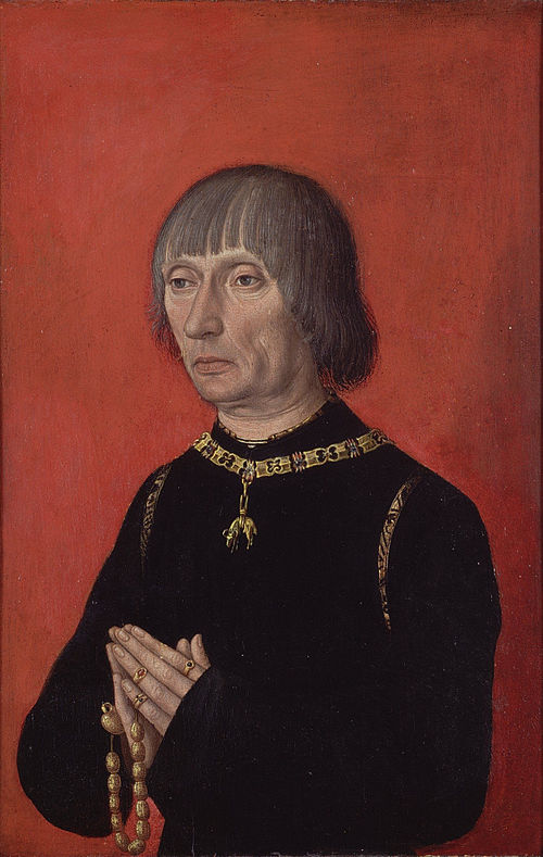 Portrait de Lodewijk van Gruuthuse, 1477, Maître des Portraits princiers