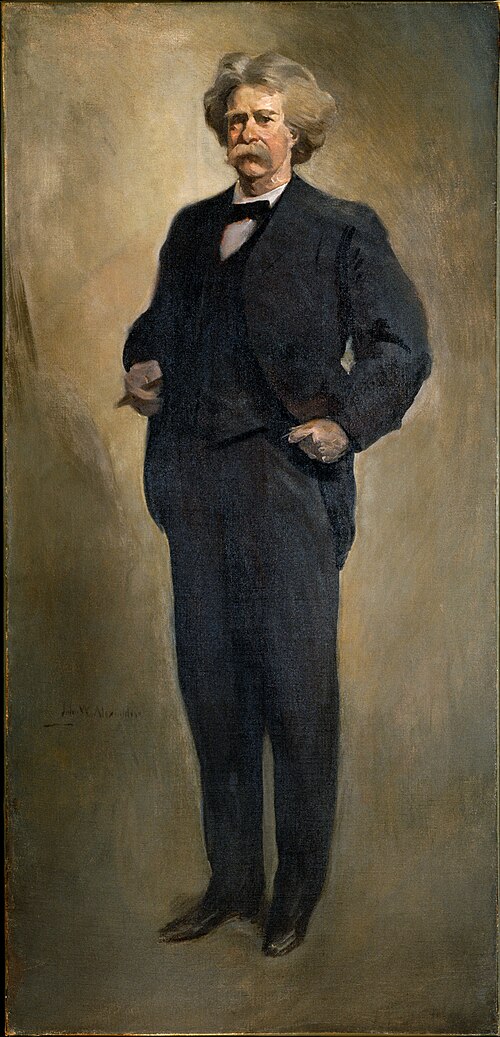 Portrait of  Mark Twain, 1912, John White Alexander