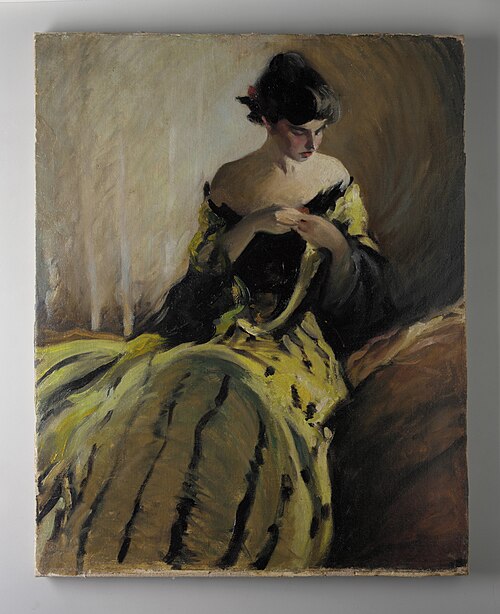 Study in Black and Green (Oil Sketch), 1906, John White Alexander