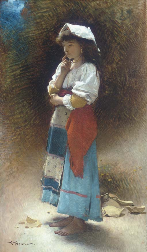 The broken pitcher (barefoot version), 1900, Léon Bonnat