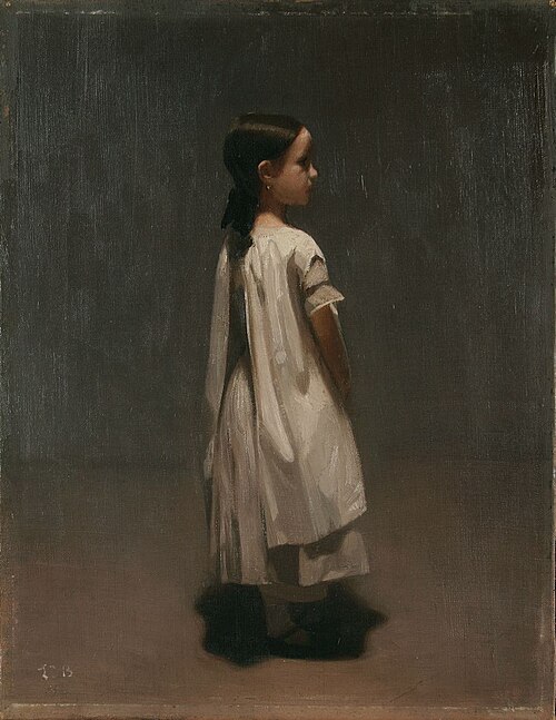 Portrait of Marie Bonnat, the artist's sister, 1851, Léon Bonnat