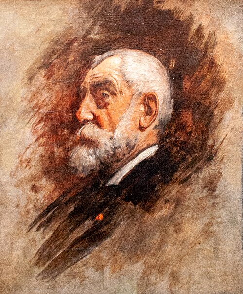 Portrait de Henri Harpignies, , Léon Bonnat