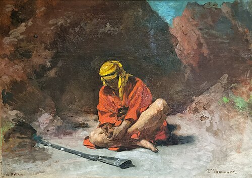 Arabe enlevant une épine de son pied, 1868, Léon Bonnat