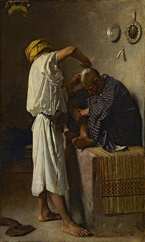 Un salon de coiffure oriental, 1872, Léon Bonnat