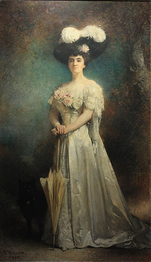 Madame Maurice Pascal et son chien Tiny, 1905, Léon Bonnat