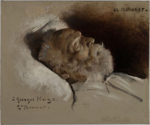 Victor Hugo sur son lit de mort, 1885, Léon Bonnat