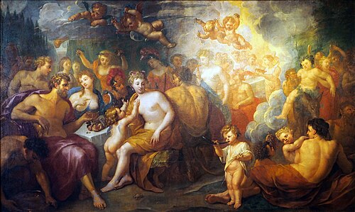 Gods in Olympus, 1670, Nicolaes Willingh