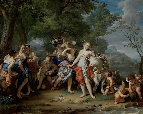 The Rape of Europa, 1737, Nikolaas Verkolje