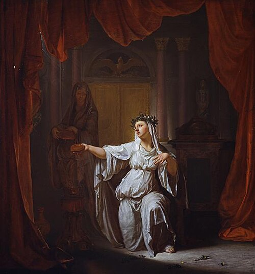 Two Vestal Virgins, 1719, Nikolaas Verkolje