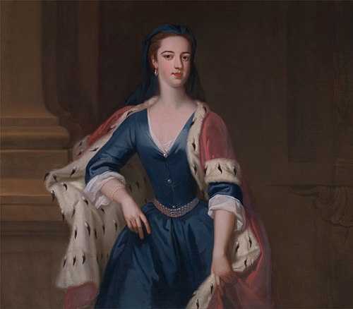 Lady Anne Cavendish (daughter of Elihu Yale ?), 1725, Jonathan Richardson