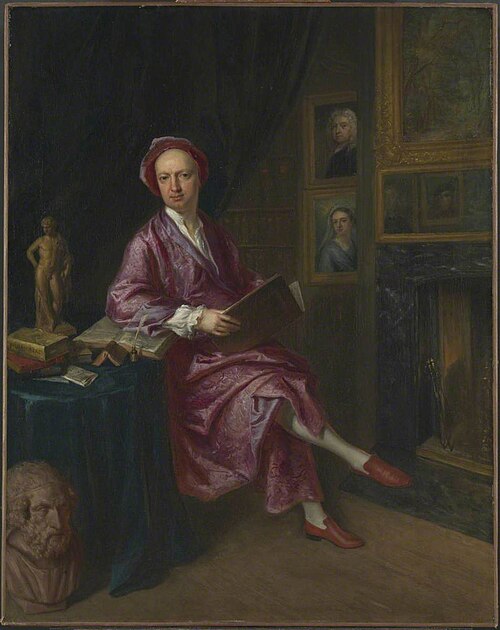 Portrait of the Artist’s Son, Jonathan Richardson the Younger, in his Study, 1734, Jonathan Richardson