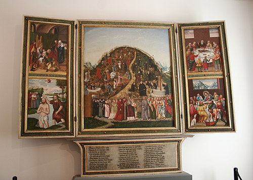 Vineyard altar, 1582, Lucas Cranach le Jeune
