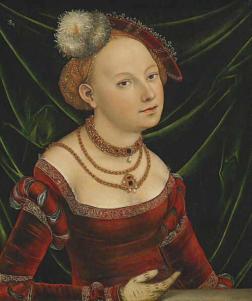 Portrait de femme., 1558, Lucas Cranach le Jeune
