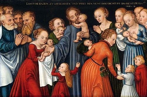 Christ Blessing the Children, 1547, Lucas Cranach le Jeune