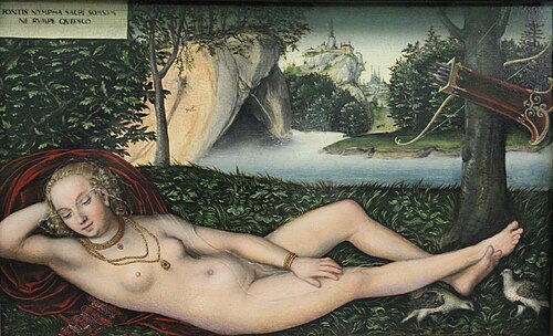 La Nymphe à la source, , Lucas Cranach le Jeune