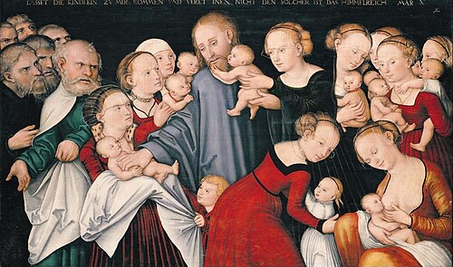 Christ blessing the children, 1546, Lucas Cranach le Jeune