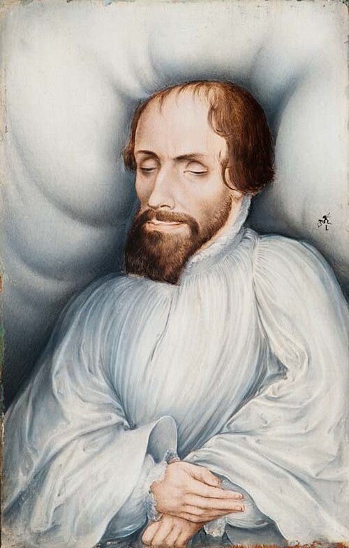 Veit Dietrich on his Deathbed, 1655, Lucas Cranach le Jeune