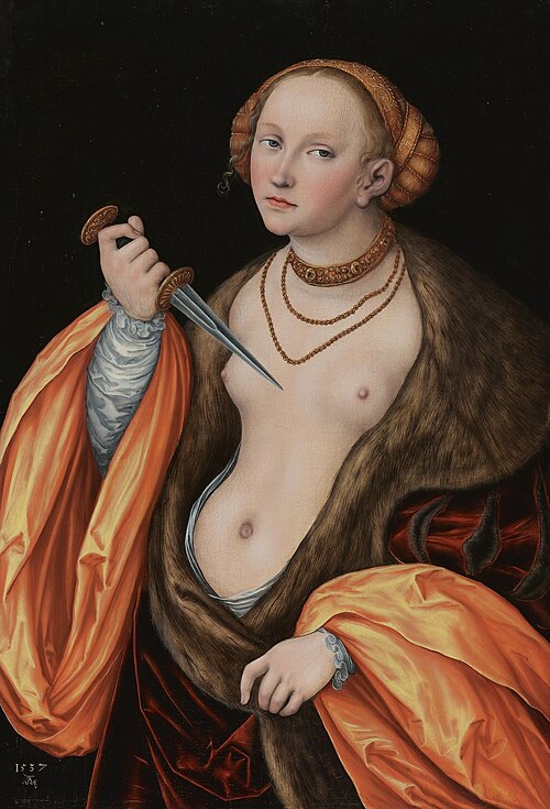 Lucretia, 1537, Lucas Cranach le Jeune