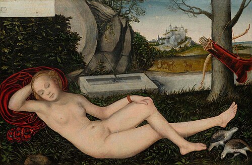 Reclining Water Nymph, 1537, Lucas Cranach le Jeune