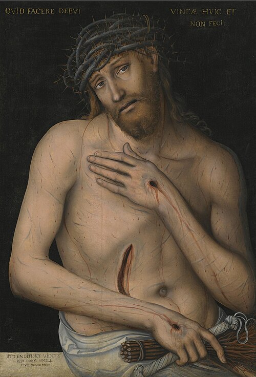 Christ as Man of Sorrows, 1540, Lucas Cranach le Jeune