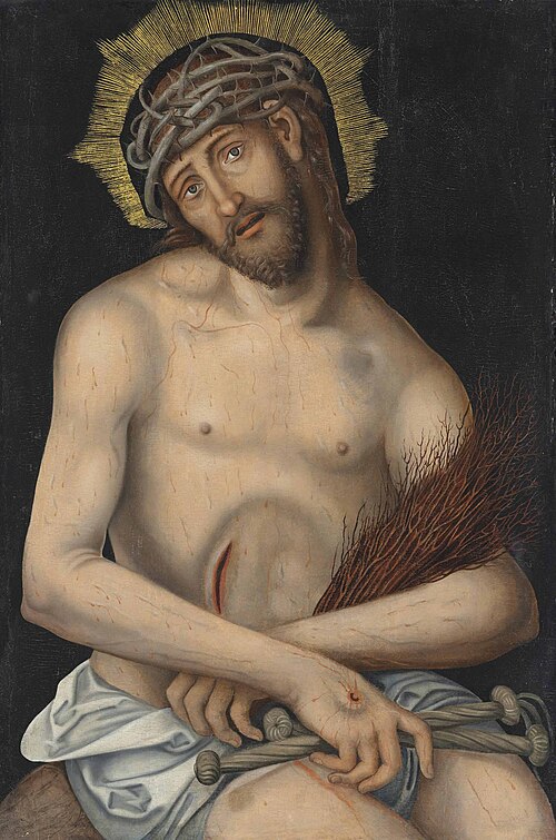 Christ as the Man of Sorrows, 1540, Lucas Cranach le Jeune