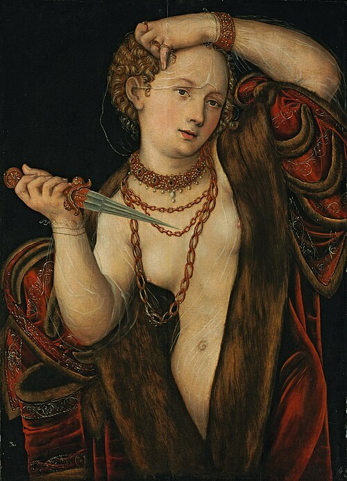 Lucretia, 1542, Lucas Cranach le Jeune