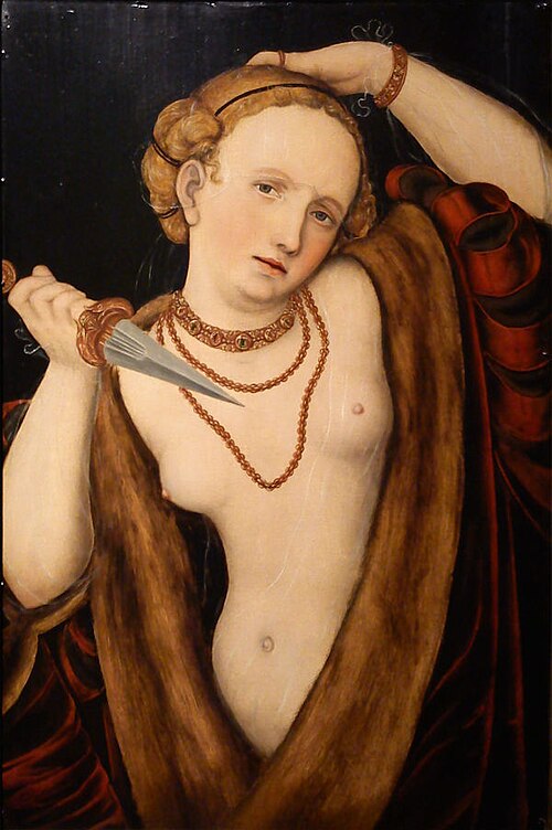 Lucretia, 1540, Lucas Cranach le Jeune