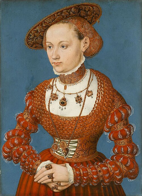 Portrait of Agnes von Hayn, née von Rabenstein, 1543, Lucas Cranach le Jeune