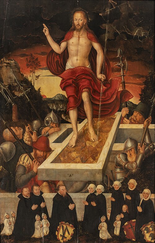 La Résurrection du Christ, 1550, Lucas Cranach le Jeune