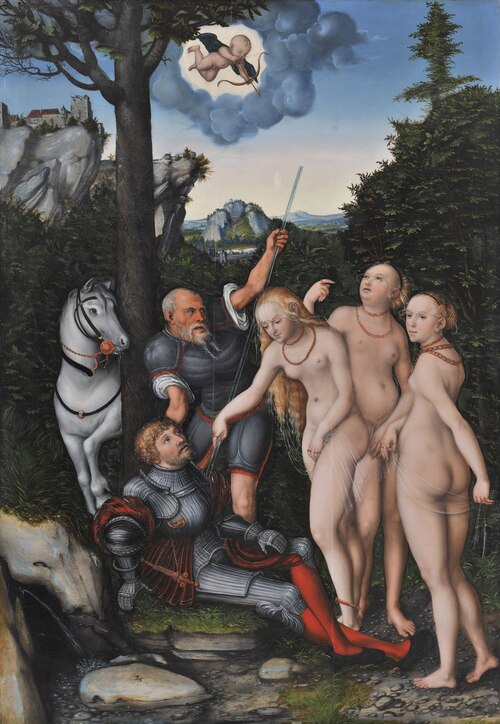 The Judgement of Paris, 1543, Lucas Cranach le Jeune