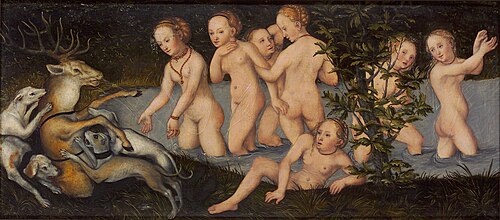 Diana and Acteon, 1550, Lucas Cranach le Jeune