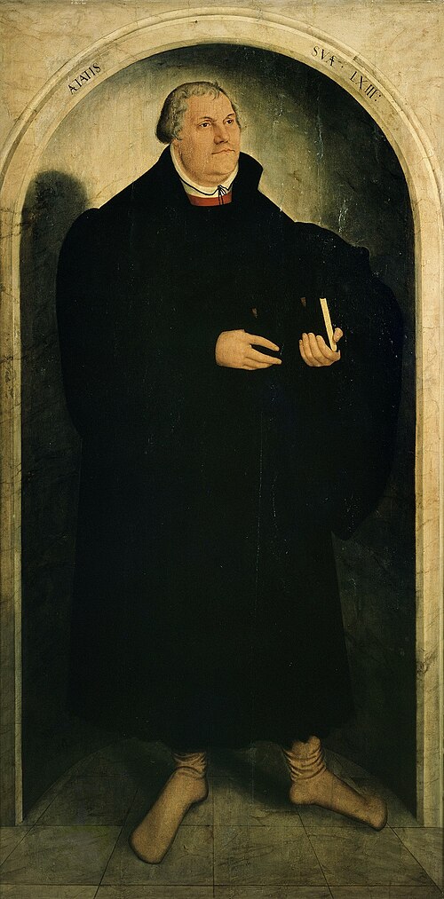 Portrait of Martin Luther, 1546, Lucas Cranach le Jeune