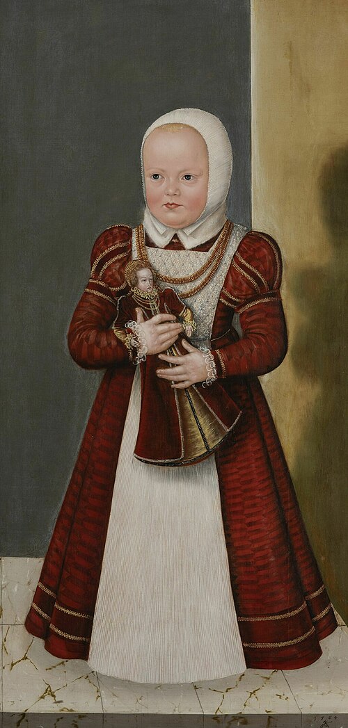 Portrait of Princess Marie, sister of Christian I, 1564, Lucas Cranach le Jeune