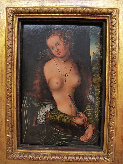Lucretia, 1549, Lucas Cranach le Jeune
