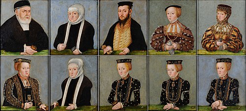 Jagiellonian Dynasty, 1554, Lucas Cranach le Jeune
