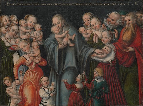 Christ Blessing the Children, 1547, Lucas Cranach le Jeune