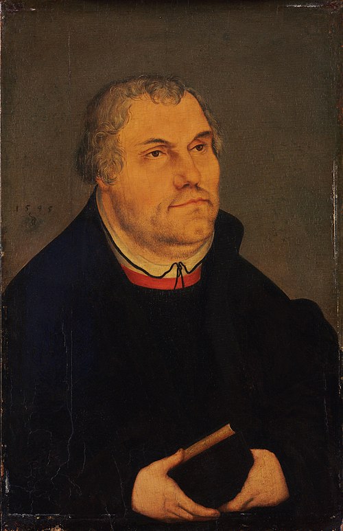Portrait of Martin Luther, 1555, Lucas Cranach le Jeune