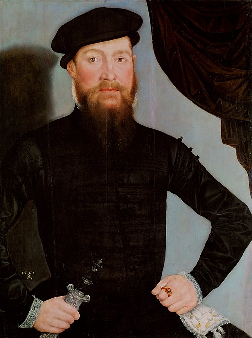 Portrait d’homme, 1564, Lucas Cranach le Jeune