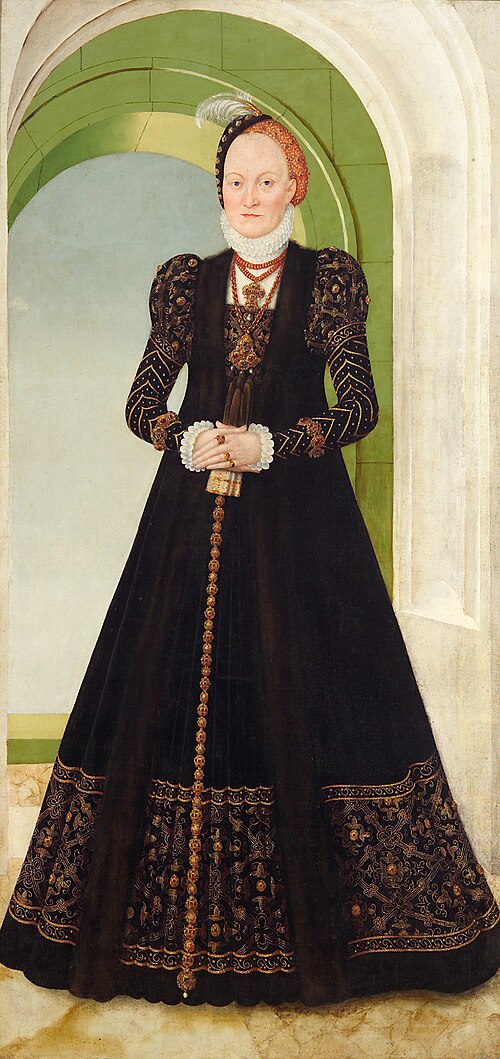 Anna of Denmark, Duchess of Saxony, 1565, Lucas Cranach le Jeune
