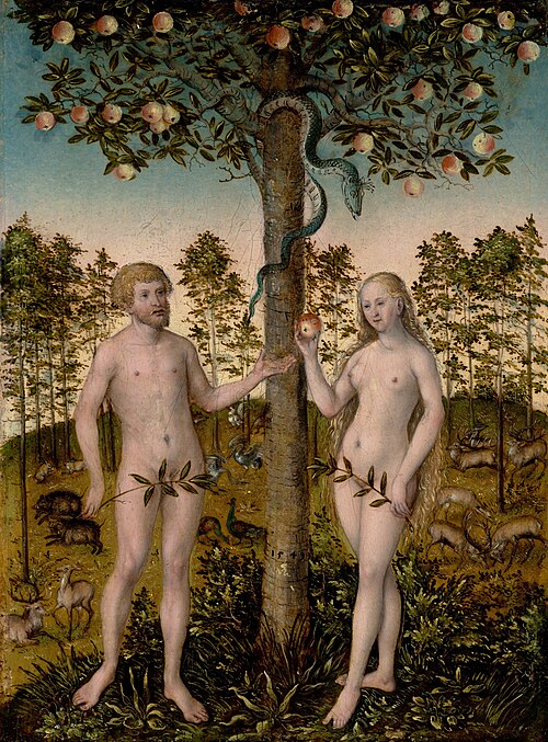 The Fall of Man, 1549, Lucas Cranach le Jeune