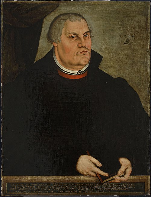 Portrait of Martin Luther, 1564, Lucas Cranach le Jeune