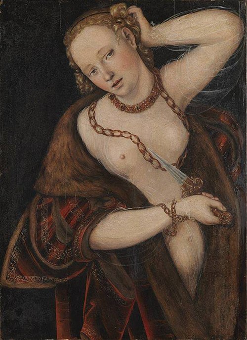 Lucretia, 1537, Lucas Cranach le Jeune