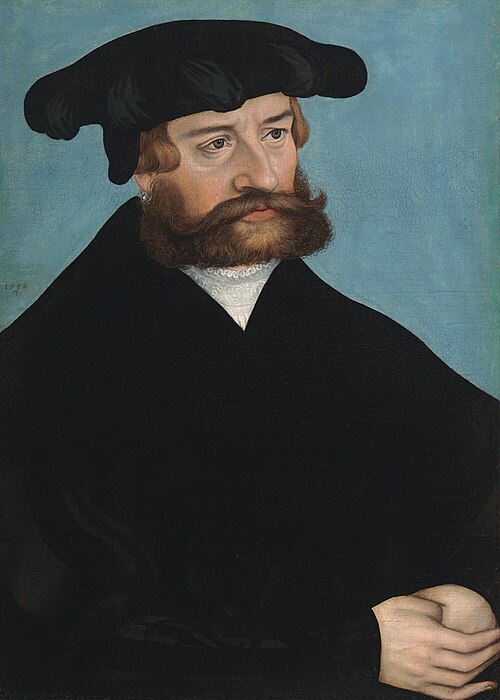 Portrait d'un homme, 1538, Lucas Cranach le Jeune