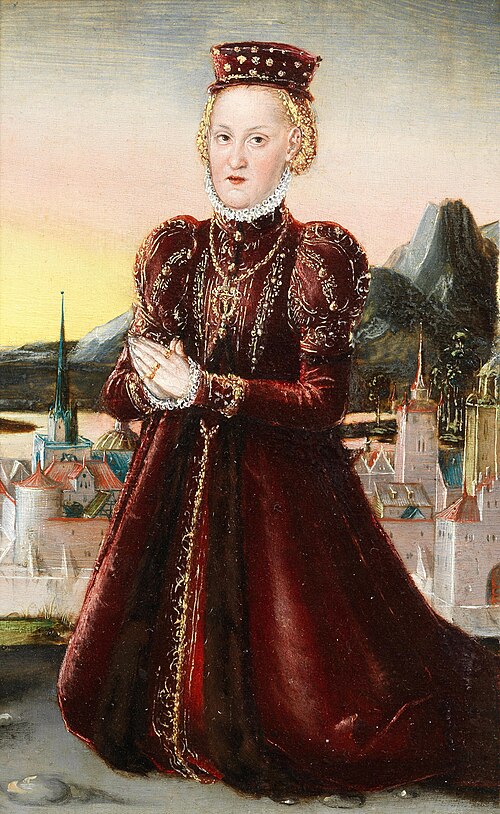 Portrait of Prinzessin Agnes Gräfin Barby, 1560, Lucas Cranach le Jeune