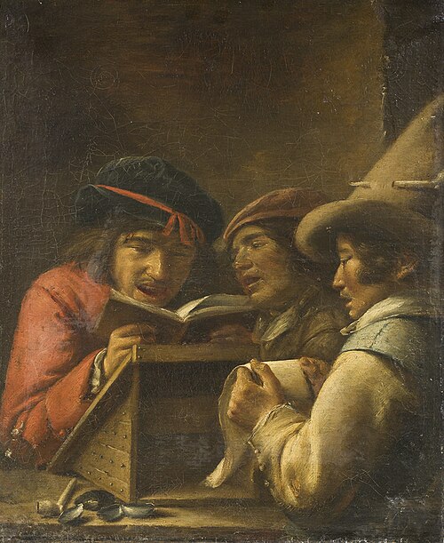 Trois jeunes hommes faisant de la musique, 1650, Josse van Craesbeeck